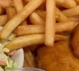 Fish & chips with coleslaw
