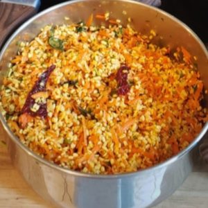Kosambari ( refreshing protein-rich yellow moong dal salad )