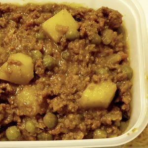 Soy kheema with peas / Soy capsicum sabzi